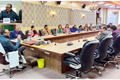 UP Deputy CM Brajesh Pathak chairing health department review meeting in Lucknow on Viksit Bharat health action plan