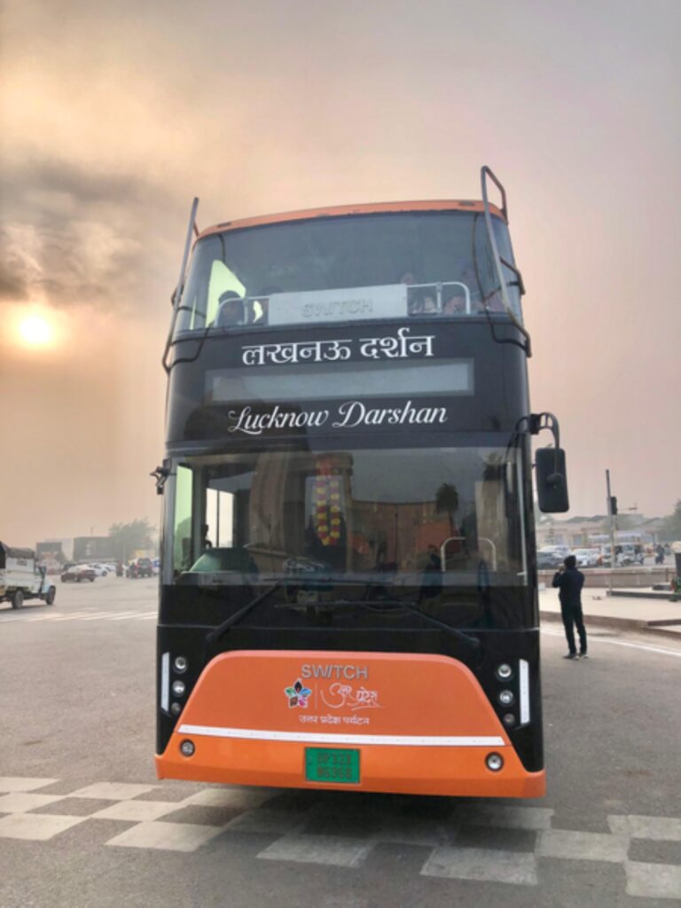 Electric double decker bus city tour launched in Lucknow for tourism exploration