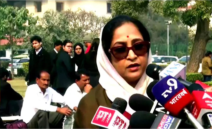 Raja Bhaiya and his wife Bhanvi Singh during the ongoing Supreme Court case related to their marital dispute and legal proceedings.