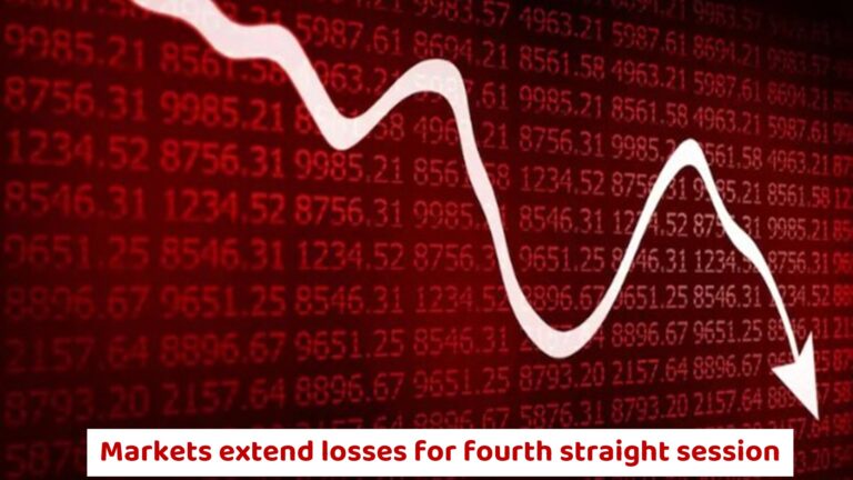 Sensex and Nifty end lower for the fourth consecutive session amid weak global cues and cautious investor sentiment