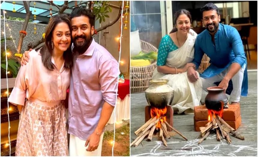 Suriya Jyothika marriage secret Suriya and Jyothika celebrating wedding anniversary with family