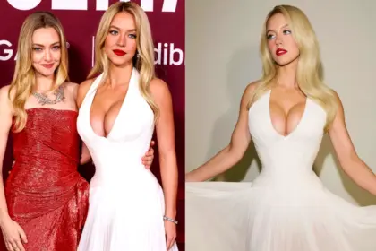 Sydney Sweeney Hollywood Sign: Sydney Sweeney Hollywood Sign के पास SYRN प्रमोशन वीडियो के दौरान