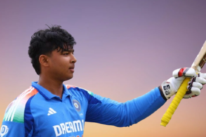 Vaibhav Suryavanshi playing explosive shot for India U19 vs South Africa U19