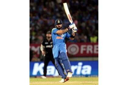 Virat Kohli celebrates historic milestone after surpassing Kumar Sangakkara to become the second-highest run scorer in international cricket