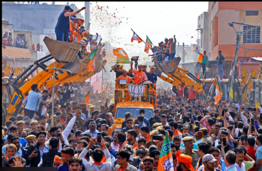 UP BJP 2027 strategy with Yogi Adityanath and RSS planning