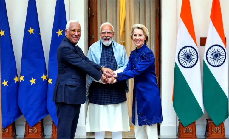 India-EU Free Trade Agreement: प्रधानमंत्री नरेंद्र मोदी और यूरोपीय आयोग अध्यक्ष उर्सुला वॉन डेर लेयेन भारत–ईयू शिखर सम्मेलन में