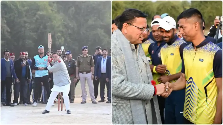 CM Dhami in Khatima