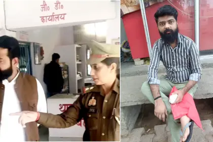 Budaun Police Viral Video: ‘बदायूं मुजरिया थाने के अंदर प्रभारी निरीक्षक के साथ भाकियू नेता का निरीक्षण’