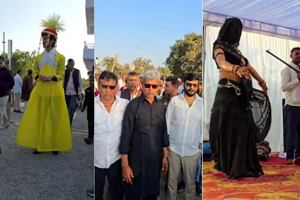 Hamirpur Bullock Cart Procession: हमीरपुर के मौदहा क्षेत्र के गुढ़ा गांव में 25 सजी-धजी बैलगाड़ियों से निकली बारात