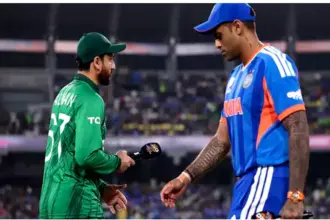 India vs Pakistan no handshake: Colombo में India vs Pakistan T20 World Cup टॉस के दौरान Suryakumar Yadav और Salman Ali Agha बिना हैंडशेक के