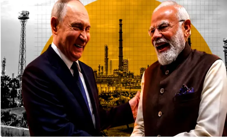 India Russia Oil Imports: India Russia oil imports and global crude supply chain illustration