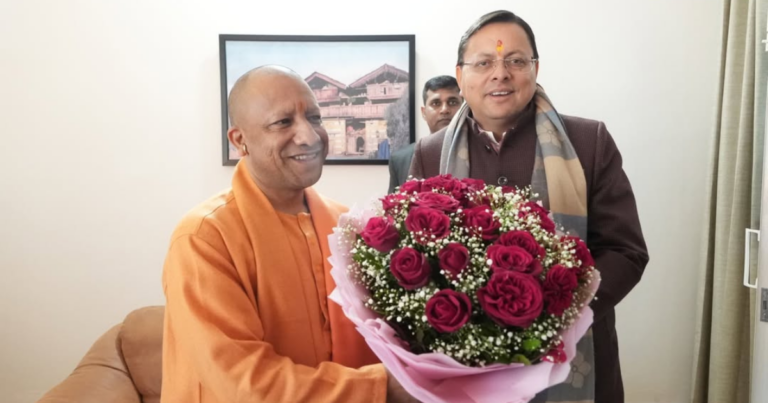 UP CM Yogi Adityanath inaugurating newly built inter college building at Yamkeshwar Uttarakhand
