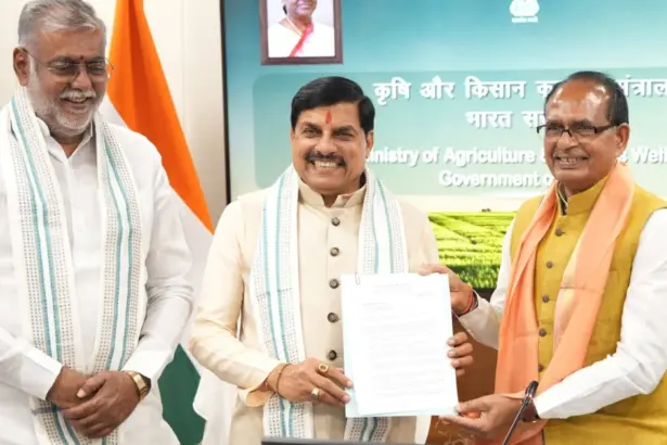 Mohan, Shivraj and Prahlad Delhi Meeting