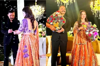 IPS Anshika Verma Ring Ceremony: IPS officers KK Bishnoi and Anshika Verma ring ceremony photos and dance video