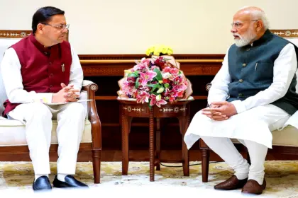 Pushkar Singh Dhami PM Modi Meeting: CM Pushkar Singh Dhami meeting PM Narendra Modi in New Delhi with Uttarakhand gifts