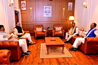 UP BJP Core Committee Meeting: Brajesh Pathak residence Lucknow BJP core committee meeting