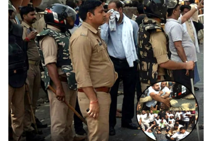 Lucknow Court Bulldozer Protest: Police and lawyers clash during Lucknow Court Bulldozer Protest outside district court amid anti-encroachment drive