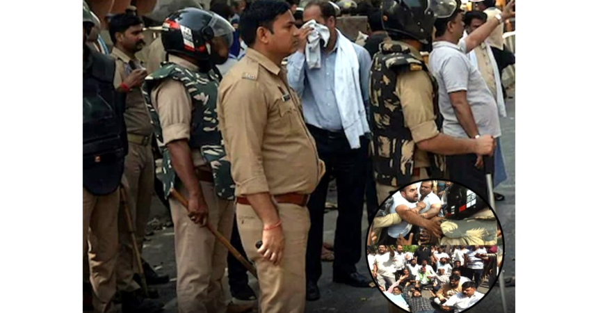 Lucknow Court Bulldozer Protest: Police and lawyers clash during Lucknow Court Bulldozer Protest outside district court amid anti-encroachment drive