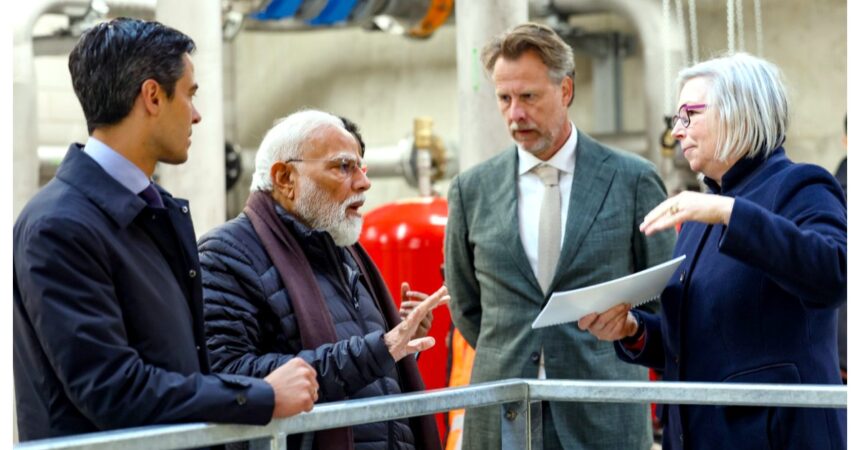 PM Modi Netherlands Visit: During PM Modi's Netherlands visit, Prime Minister Narendra Modi visited the Afsluitdijk water management project.