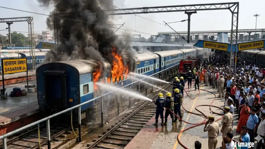 Sasaram Burning Train