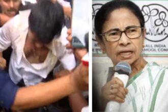 Kalyan Banerjee Attack Video: TMC MP Kalyan Banerjee lying on the ground during alleged scuffle in Chanditala Hooghly.