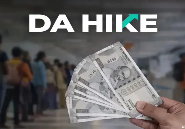 Central government employees discussing salary revisions as the 8th Pay Commission Update highlights a possible DA hike