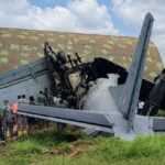 AN-32 Aircraft CrashWreckage of Indian Air Force AN-32 transport aircraft after a crash near Jorhat Air Force Station in Assam.