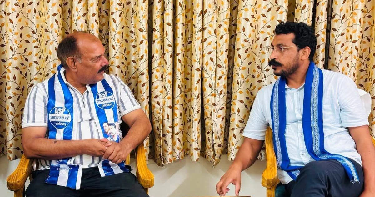 Azad Samaj Party Membership: Retired IPS officer Premprakash joining Azad Samaj Party alongside Chandrashekhar Azad during a political membership event in Haridwar ahead of Uttar Pradesh Assembly elections.