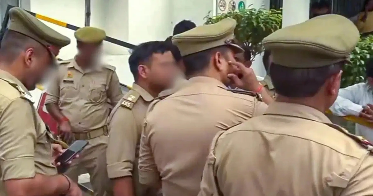 Bhanu Pratap Encounter: STF personnel during Bhanu Pratap Encounter operation in Ayodhya where the rewarded gangster was killed in a police action.