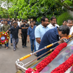 Bharathiraja Death: Pawan Kalyan pays emotional tribute during final farewell to legendary Tamil filmmaker Bharathiraja in Chennai.