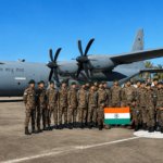 India Seychelles Independence Day Indian Army marching contingent rehearses ahead of Seychelles' 50th Independence Day celebrations with Prime Minister Narendra Modi attending as Guest of Honour. PHOTO: HINDU