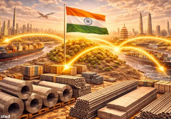 India Steel Growth driven by infrastructure development, manufacturing expansion, and the Make in India initiative.