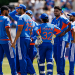 India vs Ireland 2nd T20I Live: Harshit Rana celebrates after taking an early wicket during the India vs Ireland 2nd T20I match in Belfast. PHOT:NDTV
