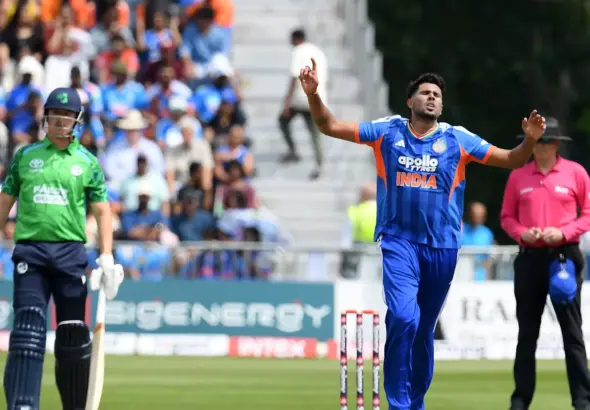 India vs Ireland 1st T20 match in Belfast as Ireland celebrates a 34-run victory over India after defending 182 runs.