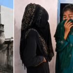 Sambhal Mosque Demolition: Bulldozer action on disputed mosque built on government land, local women crying and requesting authorities to stop demolition, police administration present at the site.