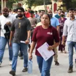 UP Police Constable Exam: Candidates gathered at Meerut railway station and bus stand ahead of the UP Police Constable Exam 2026, preparing for the recruitment examination.