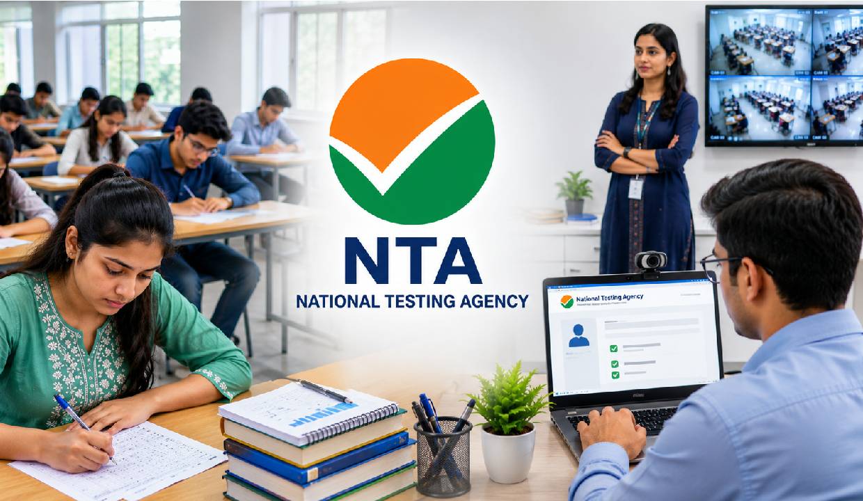 NEET Re-Exam 2026 candidate from Nagpur checking his admit card after receiving Abu Dhabi as the exam centre due to an NTA technical error.