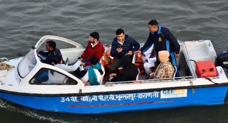 Varanasi Boat Safety: Boats operating on the Ganga River in Varanasi amid growing concerns over boat licensing and safety regulations.