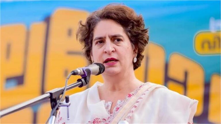 Anti Paper Leak Bill: Congress MP Priyanka Gandhi speaking in the Lok Sabha during the debate.