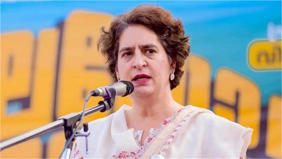 Anti Paper Leak Bill: Congress MP Priyanka Gandhi speaking in the Lok Sabha during the debate.