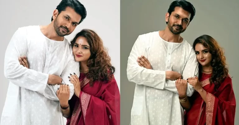 Arifin Shuvoo Keya Payel: Arifin Shuvoo and Keya Payel posing as a married couple for the Chorki original film Happily Married