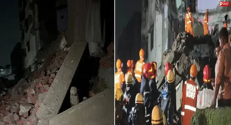 Bhiwandi Building Collapse: Rescue teams conduct operations after the building collapse in Bhiwandi. where three workers died.