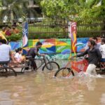 Deep Depression over the Bay of Bengal bringing heavy rainfall, thunderstorms and flood alerts across eastern, central and northern India.