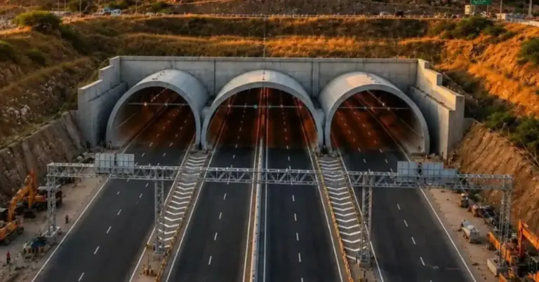 Delhi Mumbai Expressway Tunnel: India's widest 8-lane tunnel on the Delhi-Mumbai Expressway in Kota, Rajasthan, set to improve connectivity and reduce travel time between Delhi and Madhya Pradesh.
