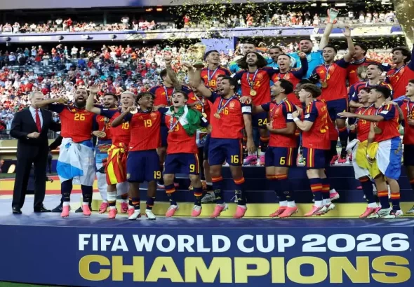 FIFA World Cup 2026: Spain celebrates after winning the FIFA World Cup 2026 final against Argentina in New Jersey