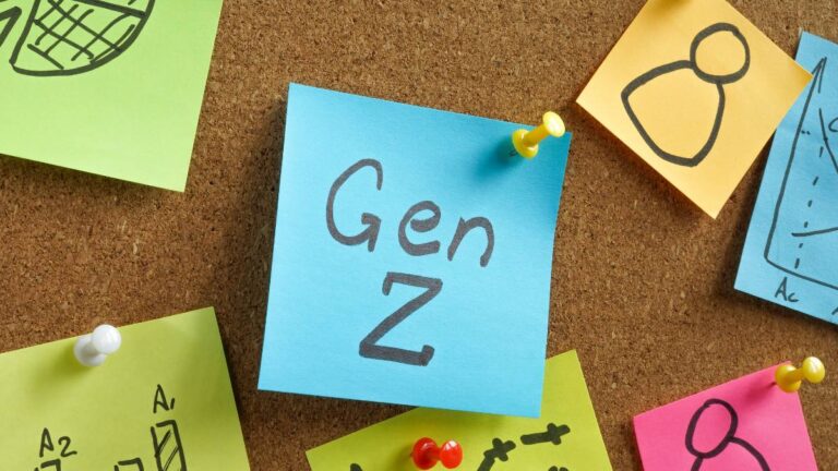 Gen Z Marketing Strategy: Young Gen Z users using Instagram on smartphones as brands increase digital marketing and social media advertising strategies.