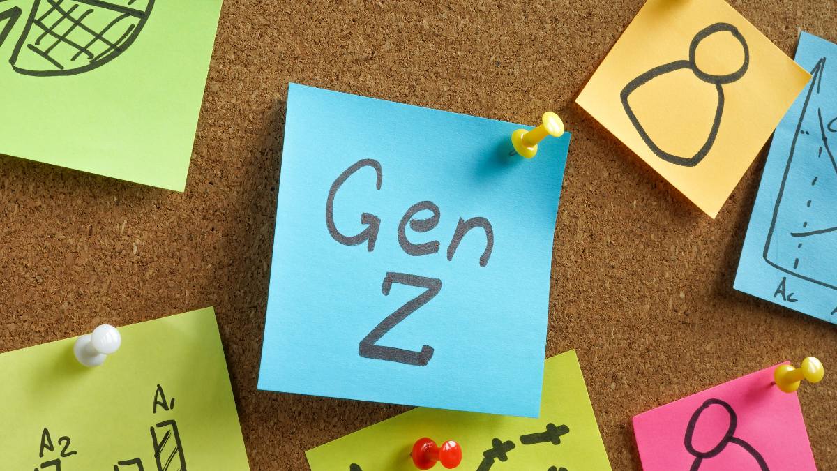 Gen Z Marketing Strategy: Young Gen Z users using Instagram on smartphones as brands increase digital marketing and social media advertising strategies.
