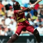 Hayley Matthews celebrates her unbeaten 159 during the West Indies Women vs Ireland Women 1st ODI at Bready.