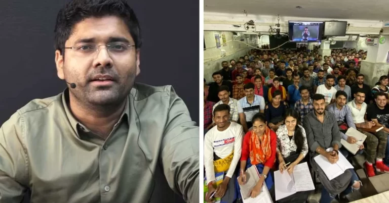 Maths teacher Abhinay Sir addressing students on Paper Leak and NTA reforms during Rahul Gandhi's Chhatron Ki Goonj programme in Dehradun.