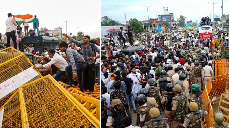 Moong Procurement: Farmers staging a peaceful protest in Bhopal demanding 100% Mung Procurement and better MSP support during the MP farmers' movement.